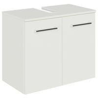 WASCHBECKENUNTERSCHRANK 60/49,8/33,3 cm  - Chromfarben/Weiß, KONVENTIONELL, Holzwerkstoff/Metall (60/49,8/33,3cm) - Sadena