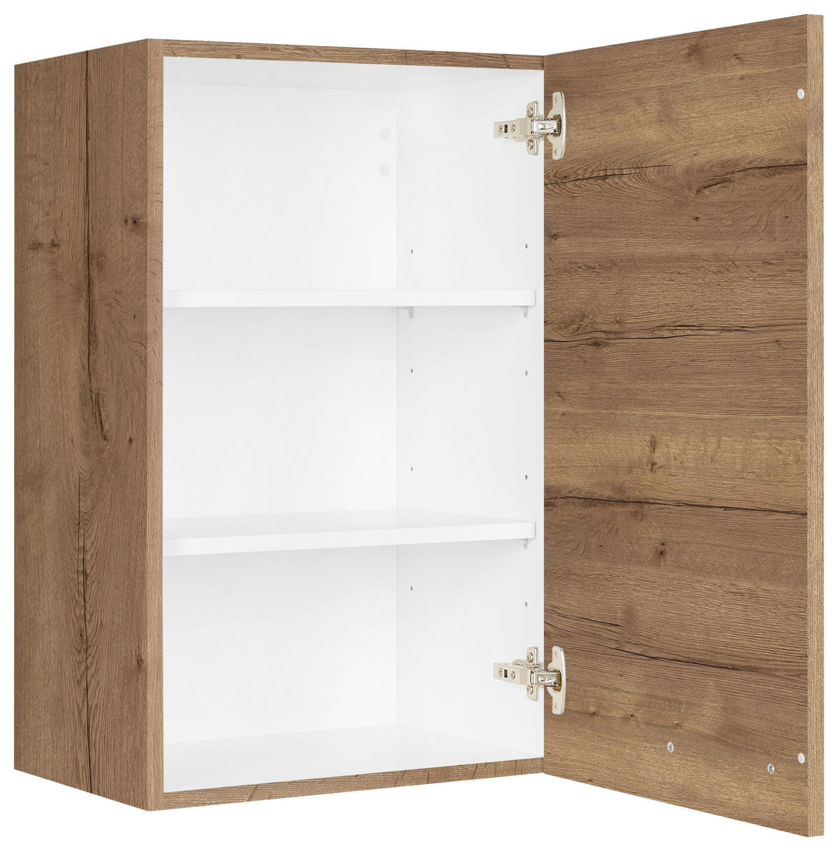 KÜCHENOBERSCHRANK 45/72/35 cm  in Eiche dunkel  - Eiche dunkel/Schwarz, MODERN, Holzwerkstoff/Metall (45/72/35cm) - Nobilia
