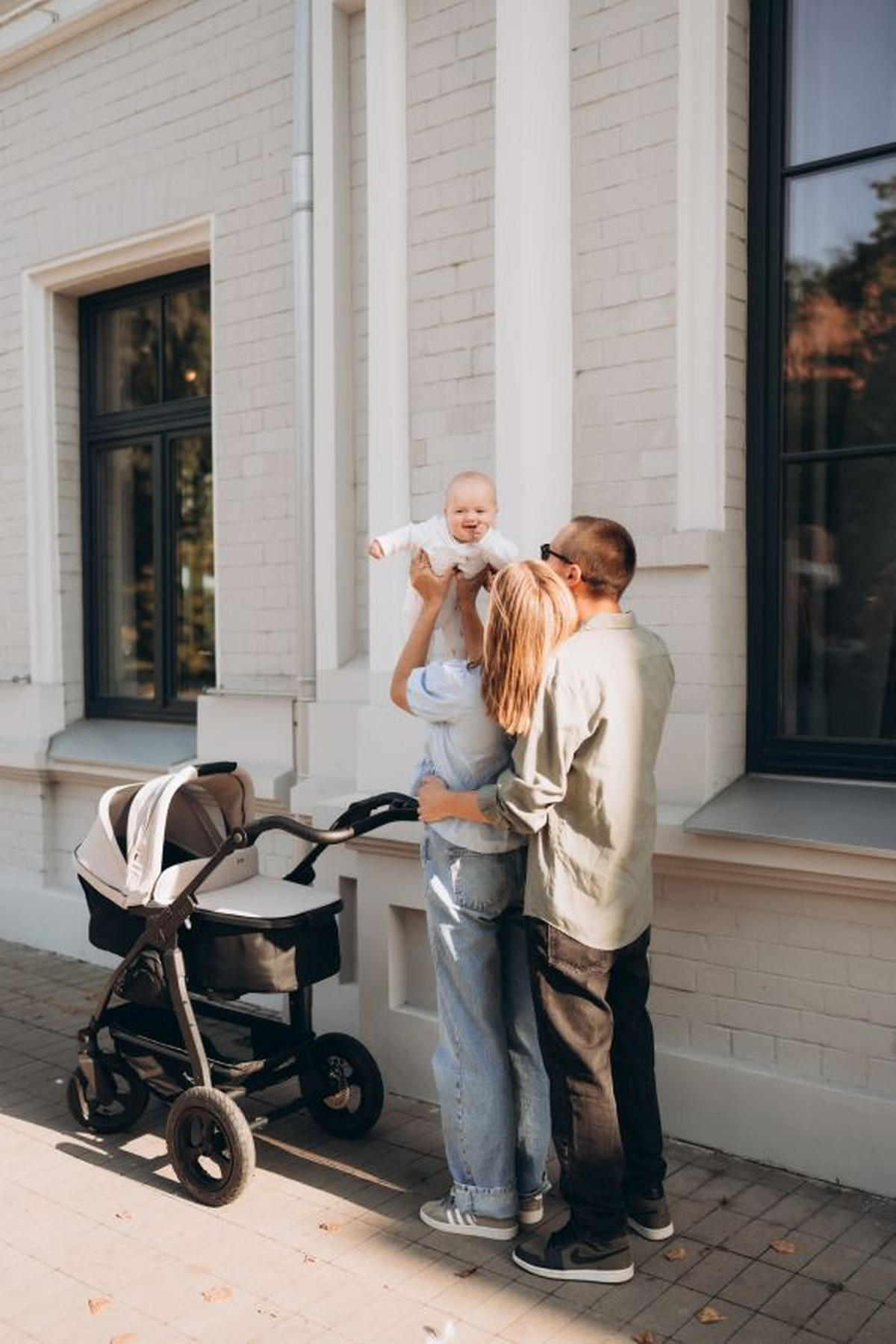 KOMBIKINDERWAGEN    - Anthrazit, Basics, Metall (57/110/108cm) - TFK