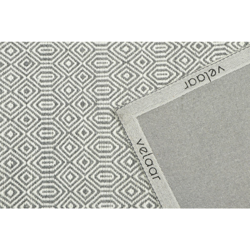 Thumbnail - Xxxl Wollteppich, Grau, Textil, Raute, rechteckig, 160x230 cm, Oeko-Tex® Standard 100, rutschfest, pflegeleicht, leicht ...