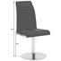 STUHL Braun, Edelstahlfarben - Edelstahlfarben/Braun, Design, Textil/Metall (44/98/65cm) - Novel