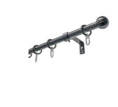 KARNIŠA boje oplemenjenog čelika metal - boje oplemenjenog čelika, Basics, metal (120cm) - Gardinia