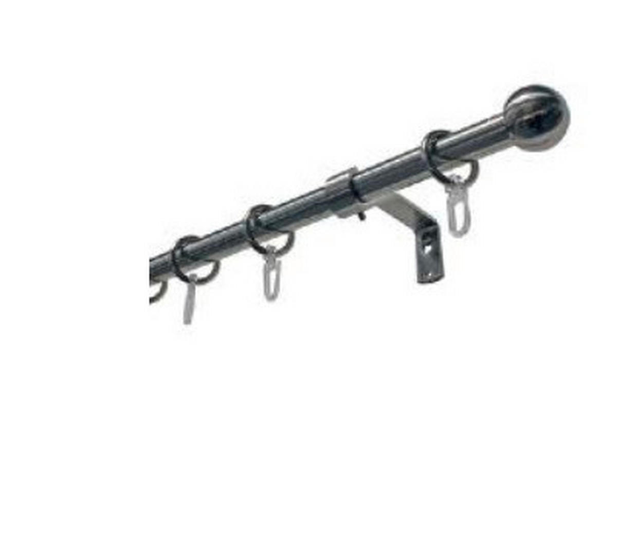 KARNIŠA boje oplemenjenog čelika metal - boje oplemenjenog čelika, Basics, metal (120cm) - Gardinia