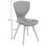 STUHL Webstoff Dunkelgrau - Eichefarben/Dunkelgrau, KONVENTIONELL, Holz/Textil (44/87/49cm) - Carryhome