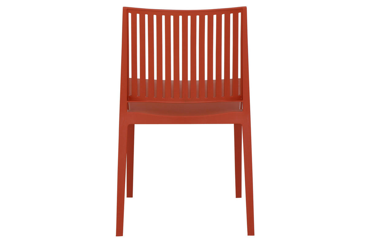GARTENGARNITUR 3-teilig Stahl  - Rot, Basics, Kunststoff/Metall (90/80/140cm) - Siena Garden