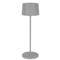 AKKU-TISCHLEUCHTE 11/35 cm  - Hellgrau, Design, Kunststoff/Metall (11/35cm) - Dieter Knoll