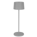 AKKU-TISCHLEUCHTE 11/35 cm  - Hellgrau, Design, Kunststoff/Metall (11/35cm) - Dieter Knoll