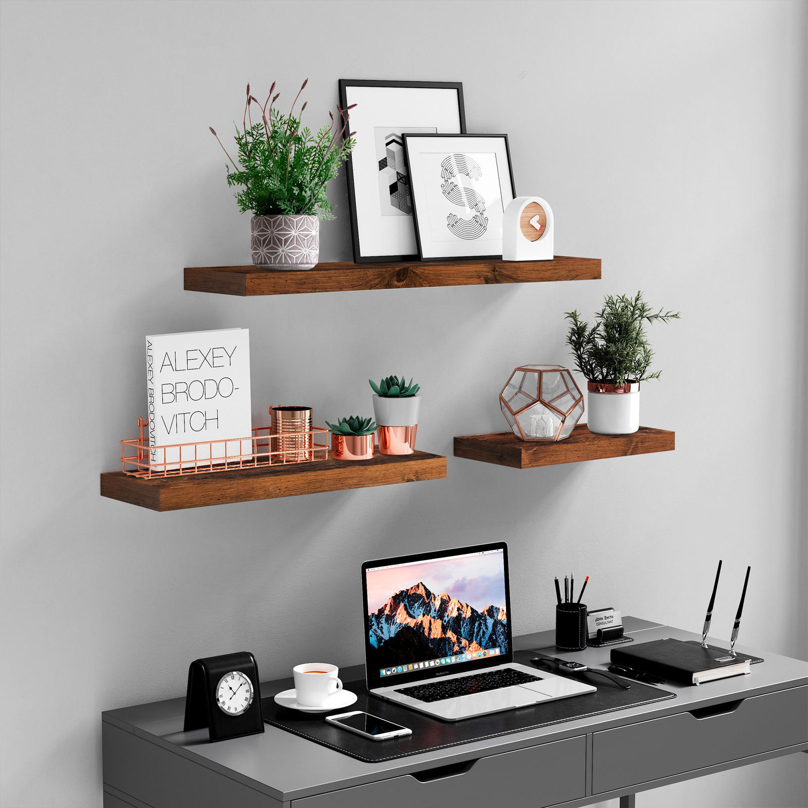 WANDBOARD Braun, Schwarz  - Schwarz/Braun, Trend, Holzwerkstoff (80/3.8/20cm) - Boxxx