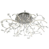 STROPNÉ LED SVIETIDLO, 77 cm - chrómová, Lifestyle, kov/plast (77cm)