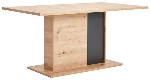 ESSTISCH in Holzwerkstoff 160/90/77 cm   - Eichefarben/Anthrazit, Design, Holzwerkstoff (160/90/77cm) - Carryhome