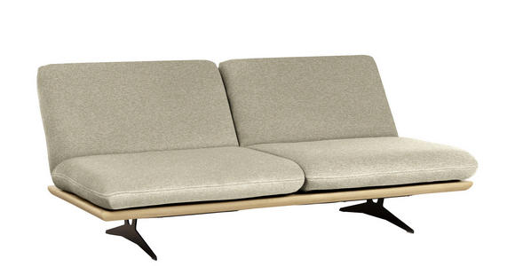 SCHLAFSOFA in Eichefarben, Beige  - Eichefarben/Beige, Design, Holz/Textil (204/92/90cm) - Dieter Knoll