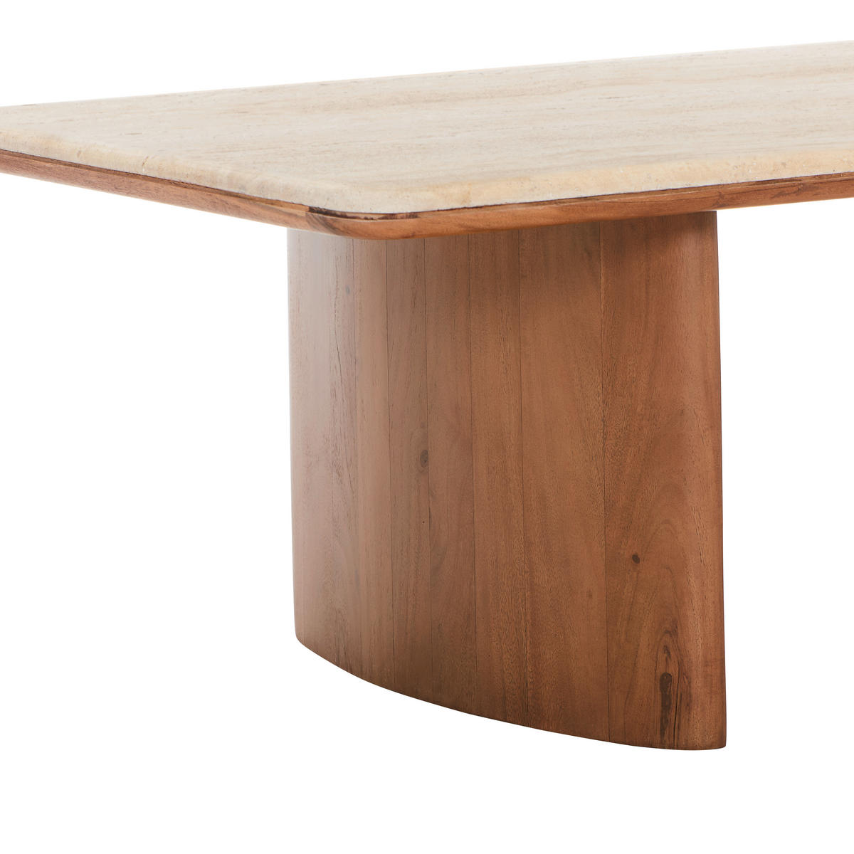 COUCHTISCH Akazie massiv rechteckig Walnussfarben  - Walnussfarben, Design, Holz/Stein (130/65/40cm) - Livetastic