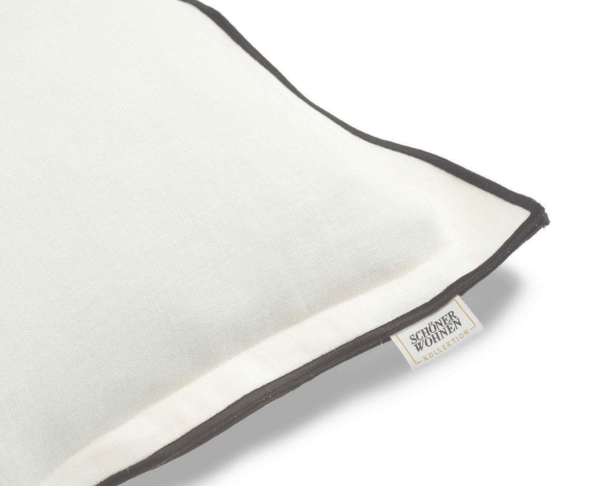 KISSENHÜLLE SW-LOOK 38/38 cm  - Weiß, Basics, Textil (38/38cm) - Schöner Wohnen