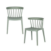 GARTENSTUHL-SET Kunststoff Jadegrün  - Jadegrün, MODERN, Kunststoff (52/75/53cm) - Livetastic