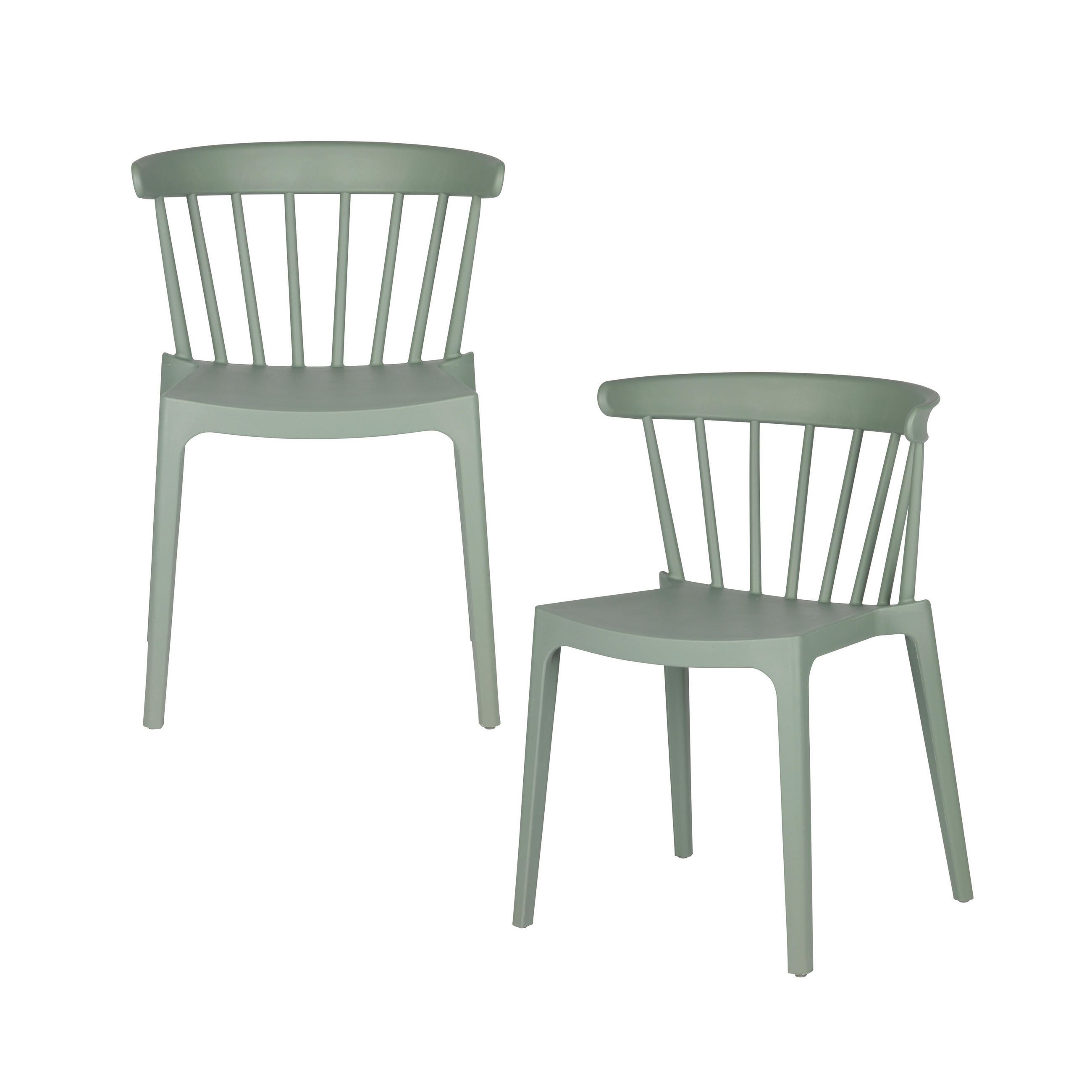 Gardenson Gartenstuhl-Set Bliss Jadegrün 52x75x53 cm