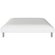 BETT 200/200 cm  in Weiß  - Alufarben/Weiß, Design, Metall (200/200cm) - Carryhome