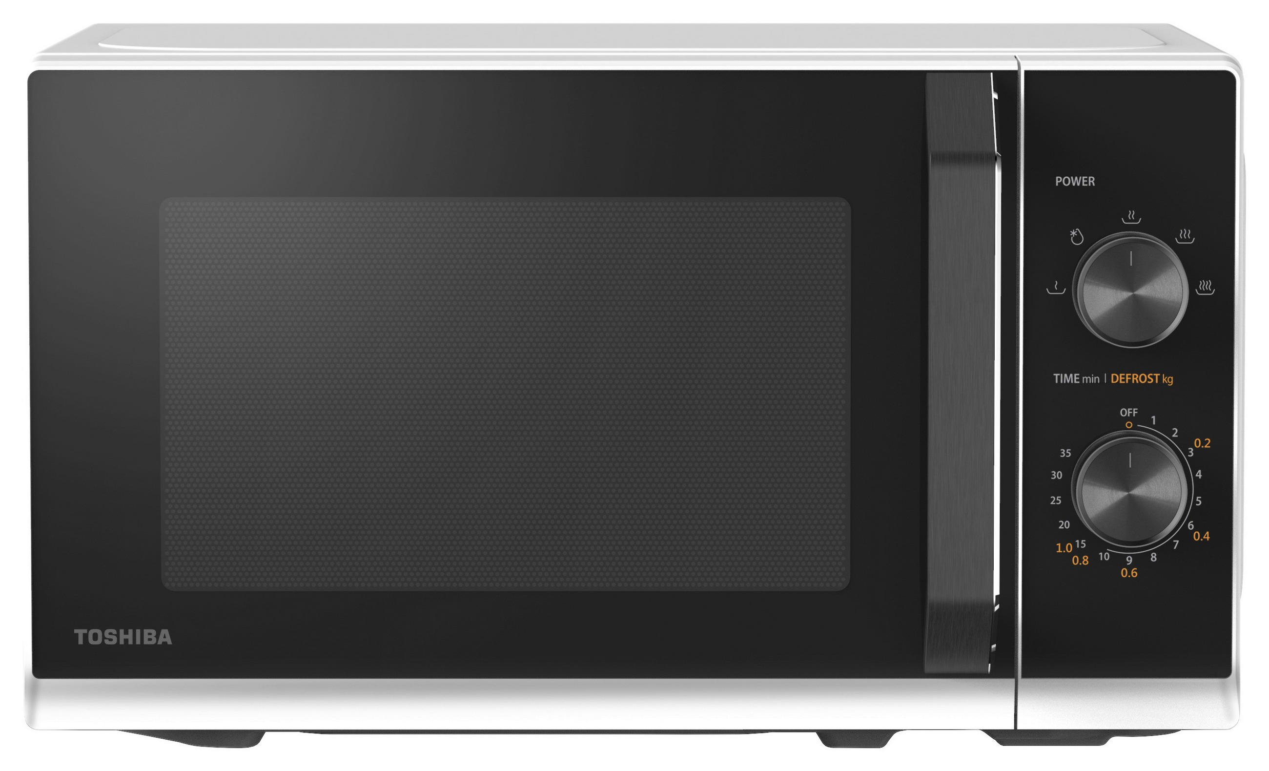 Mikrowelle Toshiba Schwarz / Weiß 800 W M. Kindersicherung