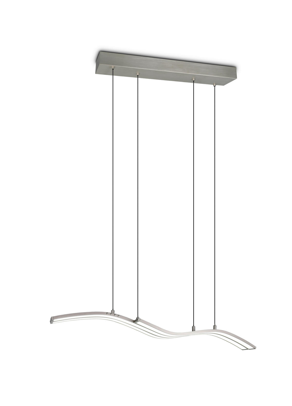 LED-HÄNGELEUCHTE Spider 130/13,8/170 cm   - Nickelfarben, Design, Metall (130/13,8/170cm) - Trio Leuchten