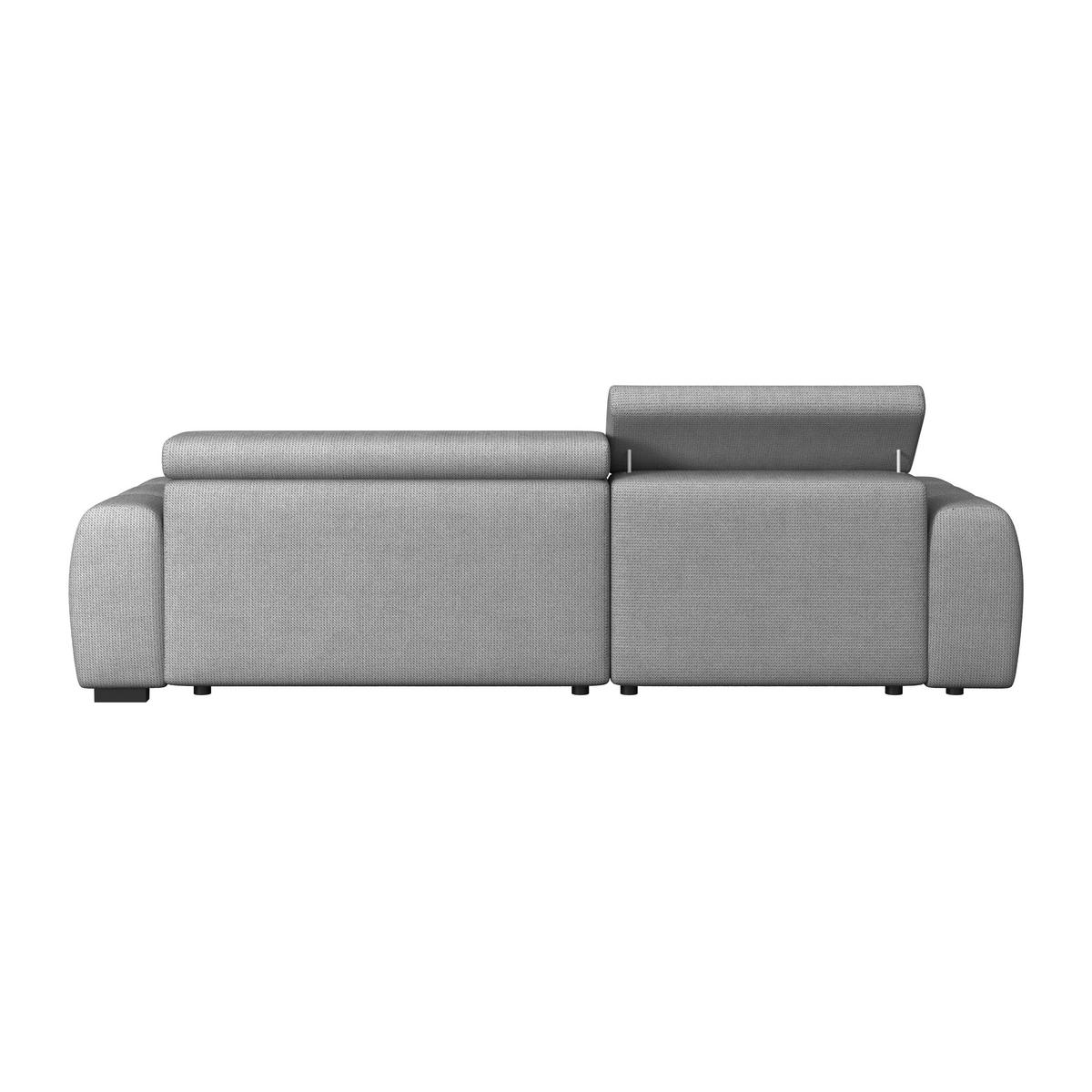 ECKSOFA Webstoff Grau  - Schwarz/Grau, Trend, Kunststoff/Textil (168/285cm) - Livetastic