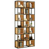 REGAL crna, boje bagrema  drvo, metal  - boje bagrema/crna, Trend, drvo/metal (78/180/24cm) - Ambia Home