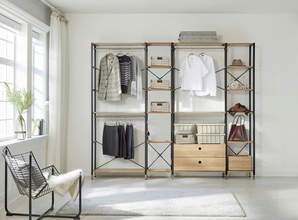 STEGHYLLA i 42,5/210/30 cm naturfärgad, svart  - svart/naturfärgad, Design, metall/trämaterial (42,5/210/30cm) - Livetastic