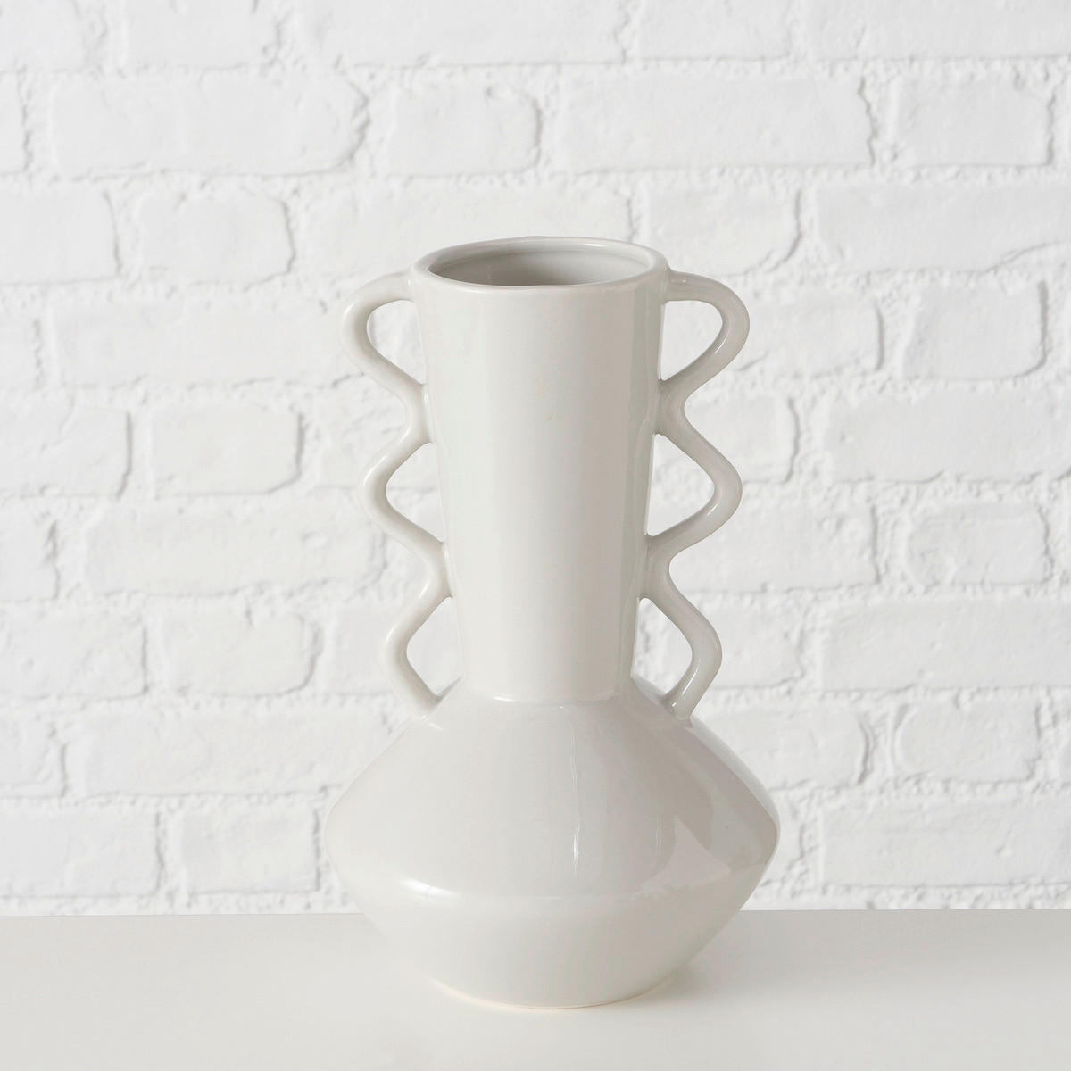 VASE  - Beige, Basics, Keramik (16/16/25cm) - Ambia Home