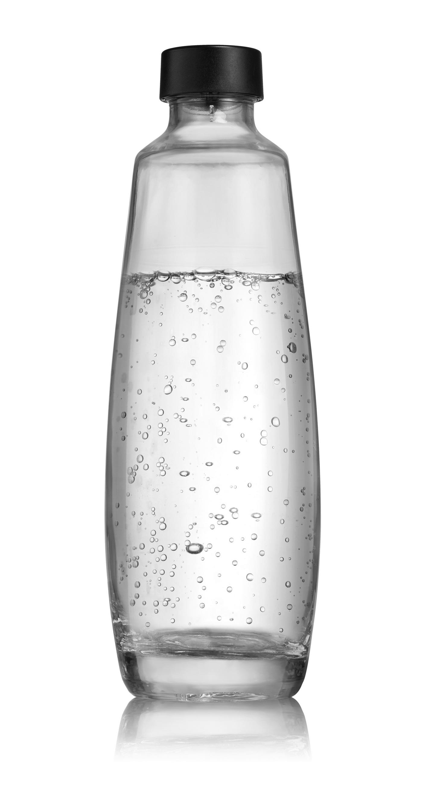 Twinpack der DUO-Glasflasche  - Schwarz, Basics, Glas (19,5/10/28,5cm) - SodaStream