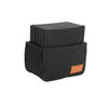 GLASUNTERSETZER Textil Filz Schwarz  - Schwarz, Basics, Textil (11,5/7/11,2cm) - Justinus