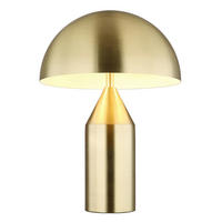 TISCHLEUCHTE - Weiss/Messingfarben, Design, Metall (28/39cm) - Globo