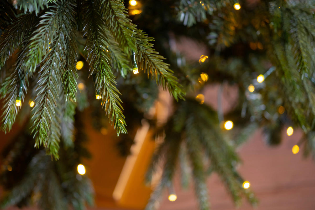 WEIHNACHTSBAUM  - Waldgrün, Basics, Kunststoff/Metall (142/228cm)