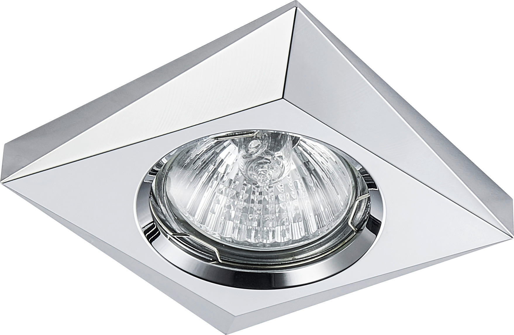 SPOTLÁMPA - krómszínű, Basics, fém (8.5/8.5/1.2cm)