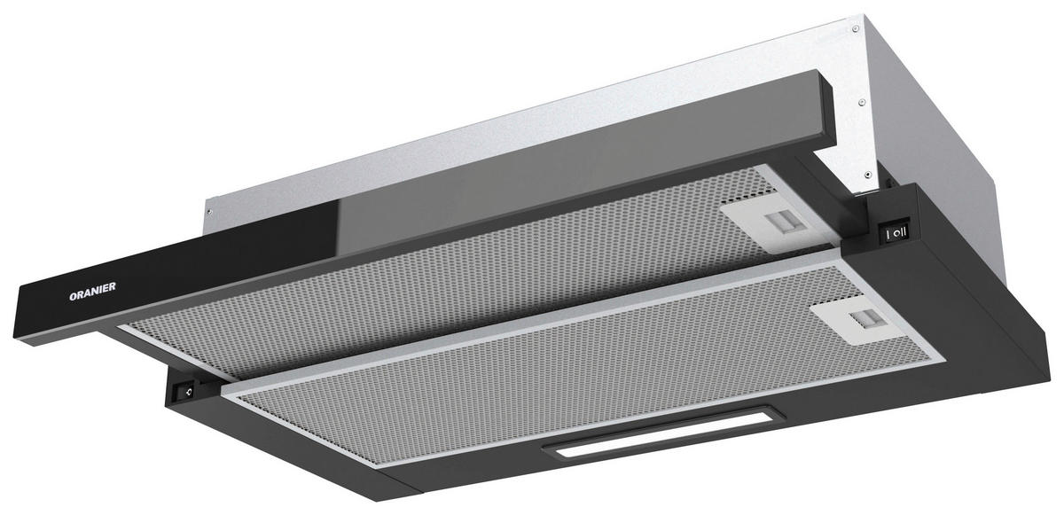 ELEKTROGERÄTESET DST502  - Schwarz, Basics, Glas/Metall (59,6/59,5/54,8cm) - Oranier