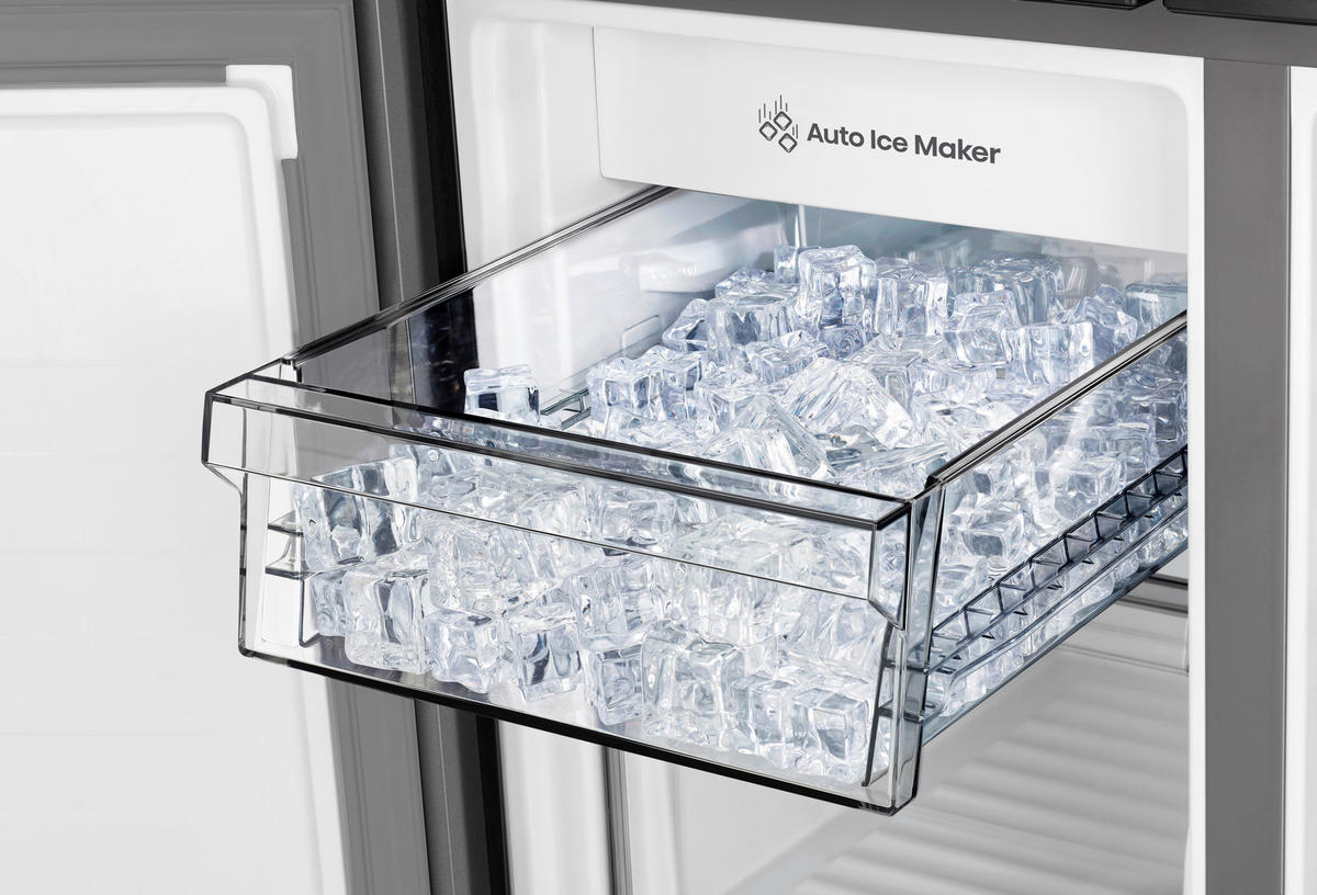 KÜHL-GEFRIER-KOMBINATION 79,4/178,5/69,8 cm RQ5P470SYID  - Edelstahlfarben, Trend, Glas/Kunststoff (79,4/178,5/69,8cm) - Hisense