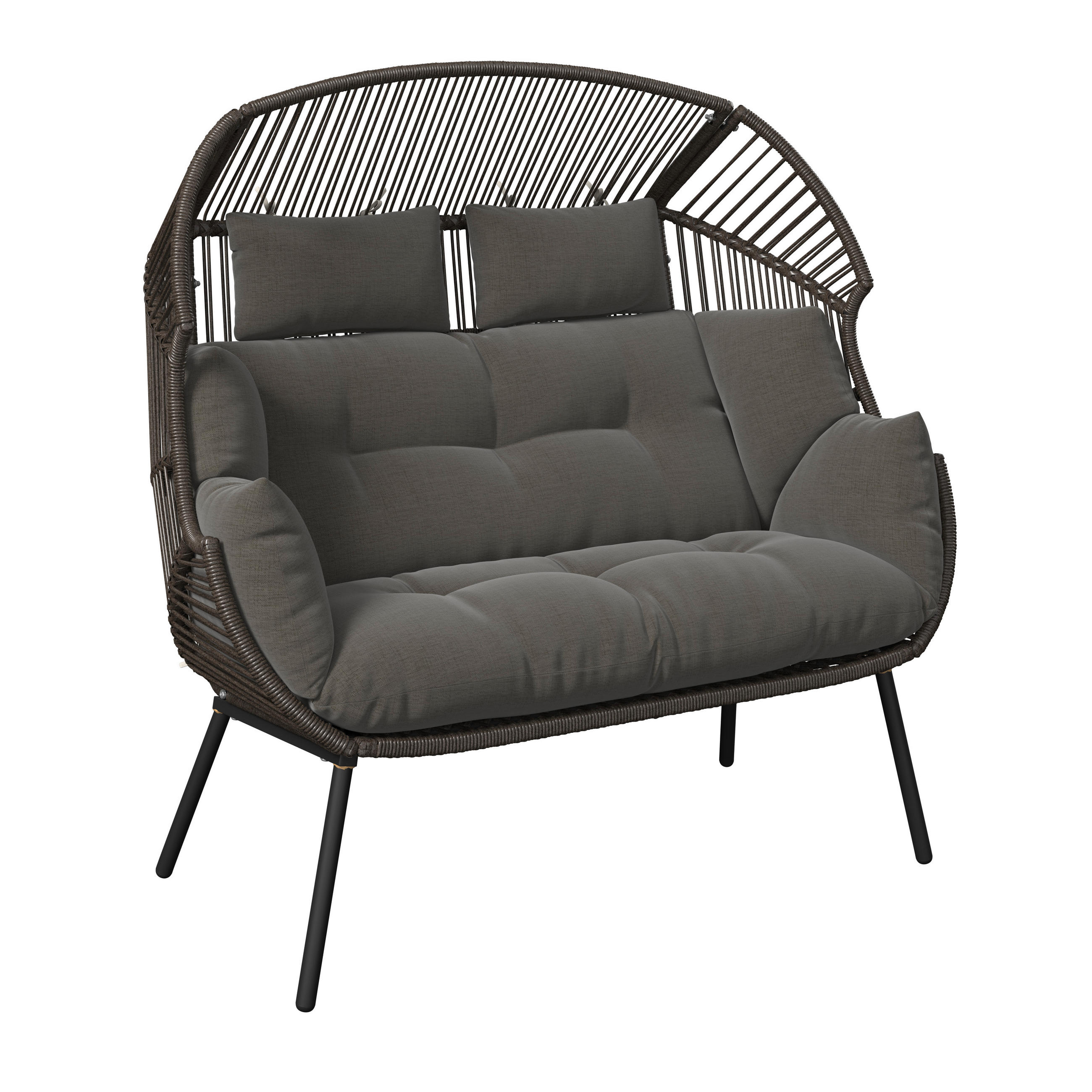 Pat De Exterior Stil Scoică 146/136/83 cm