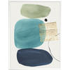 KUNSTDRUCK  - Blau/Weiss, Basics, Papier (30/1,5/40cm) - Monee