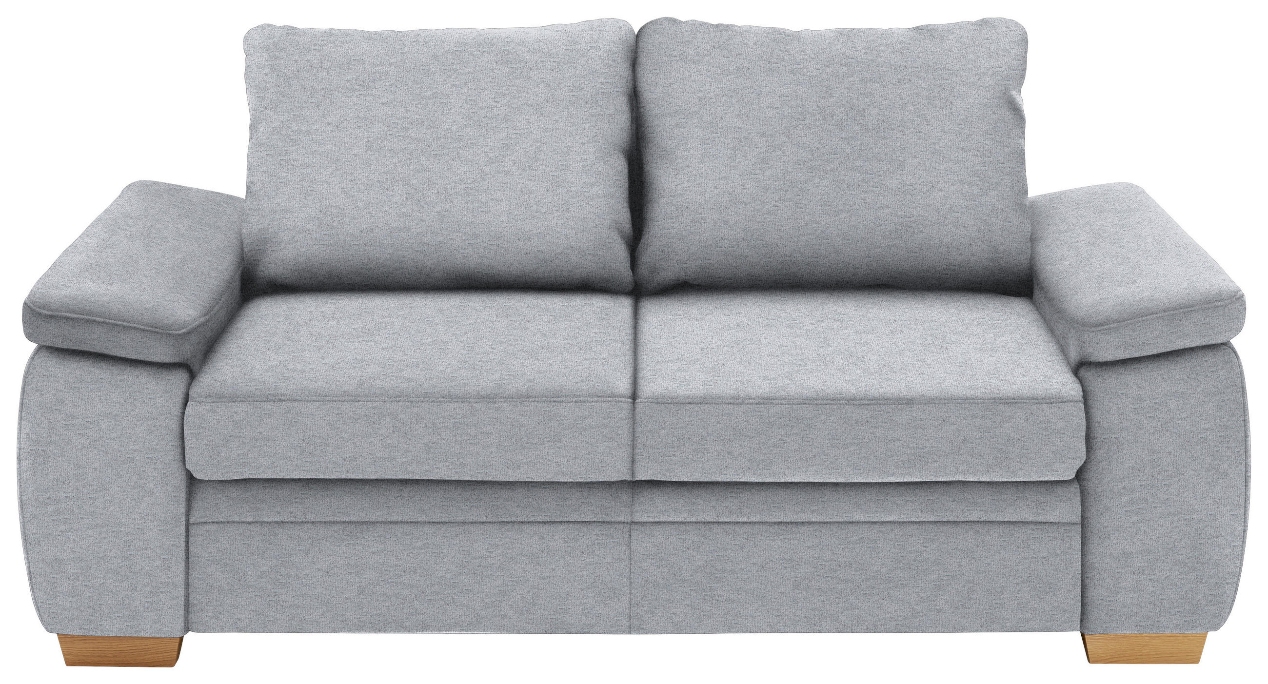 SCHLAFSOFA Hellgrau  - Hellgrau, KONVENTIONELL, Holz/Textil (196/90/100cm) - Beldomo Style