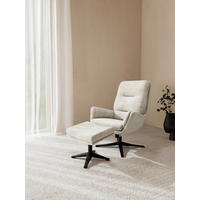 RELAXSESSELSET in Metall, Textil Schwarz, Beige  - Beige/Schwarz, MODERN, Textil/Metall (73/95,5/91cm) - Livetastic