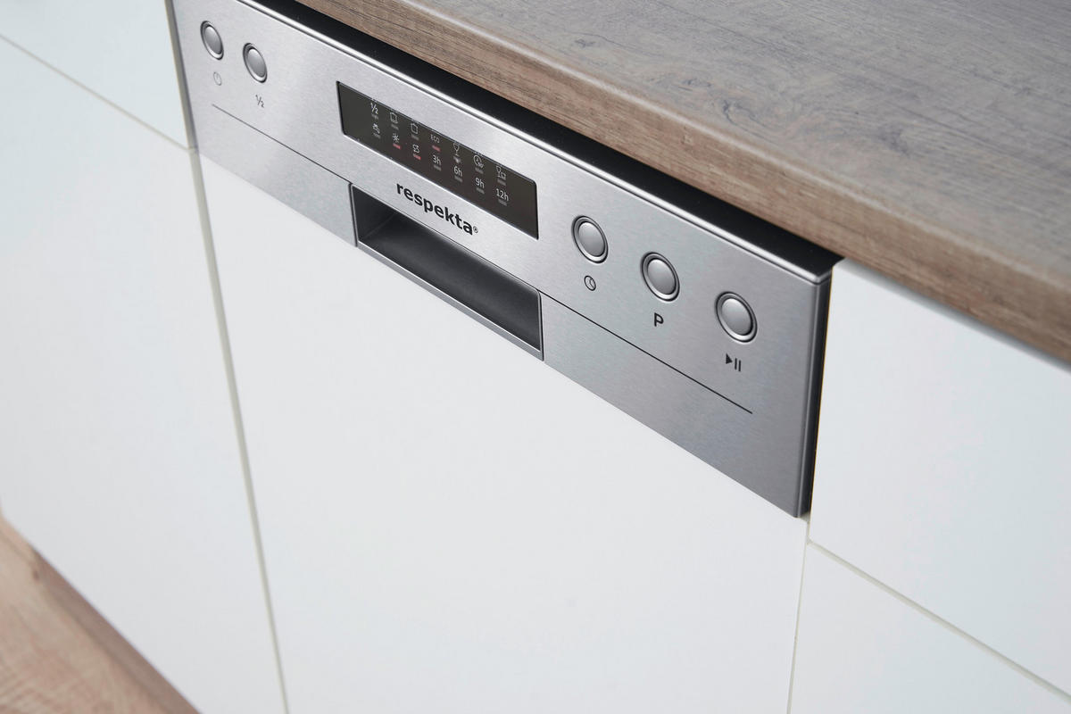 GESCHIRRSPÜLER GSP45TIDM  - Weiß/Grau, Trend, Kunststoff/Metall (44/81,5/57cm) - Respekta