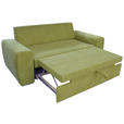 SCHLAFSOFA in Dunkelbraun  - Chromfarben/Dunkelbraun, Design, Holz/Textil (199/92/97cm) - Hom`in