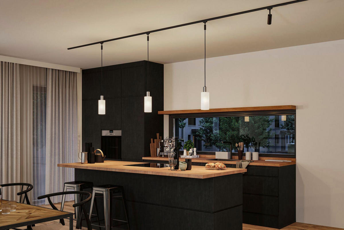 SCHIENENSYSTEM-LEUCHTENSCHIRM 10,0/21,0 cm  - Weiß, Basics, Glas (10,0/21,0cm) - Paulmann