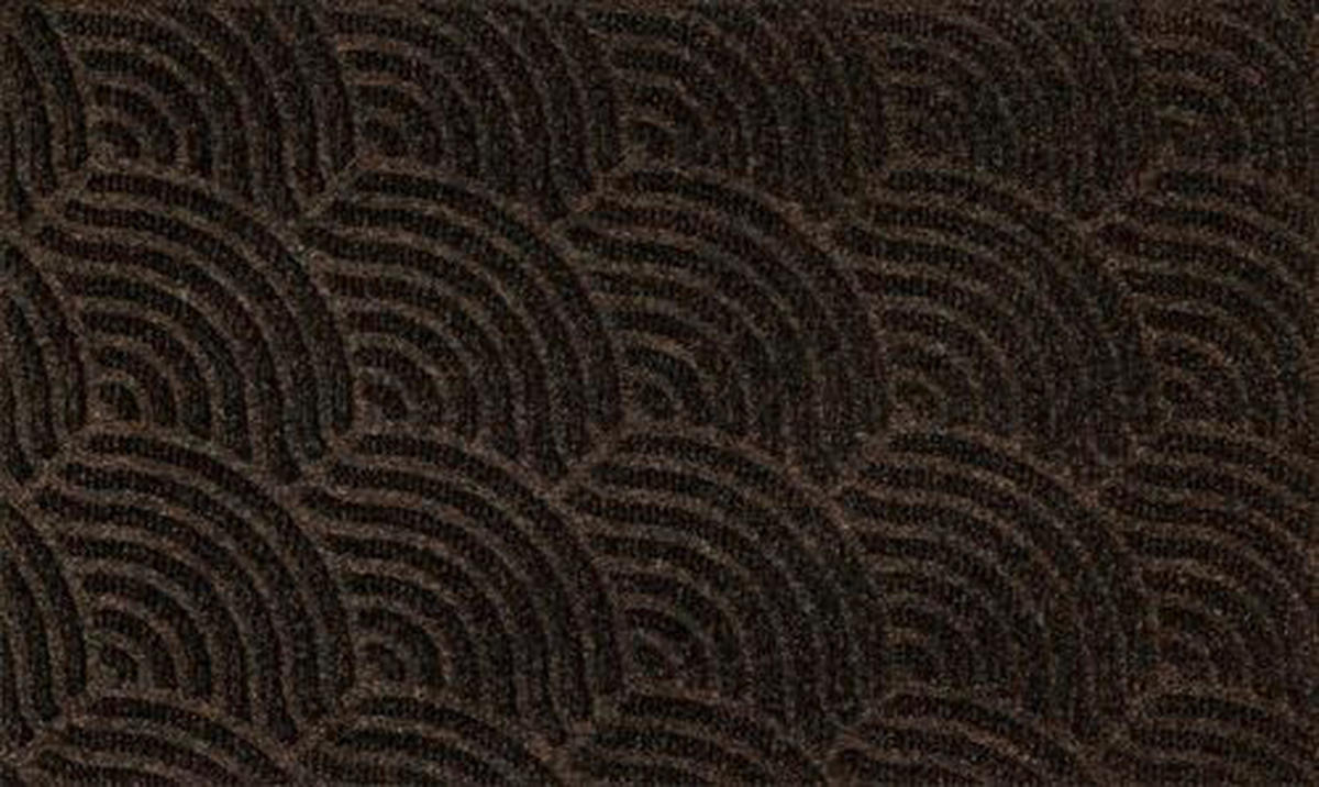 FUßMATTE  60/90 cm  Dunkelbraun  - Dunkelbraun, KONVENTIONELL, Kunststoff/Textil (60/90cm) - wash+dry