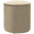 HOCKER in Textil Beige  - Beige, Design, Textil (44/46/44cm) - Belluti