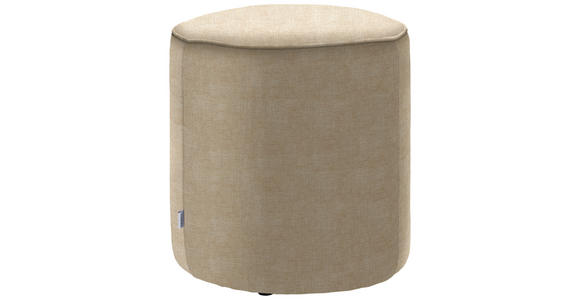 HOCKER in Textil Beige  - Beige, Design, Textil (44/46/44cm) - Belluti