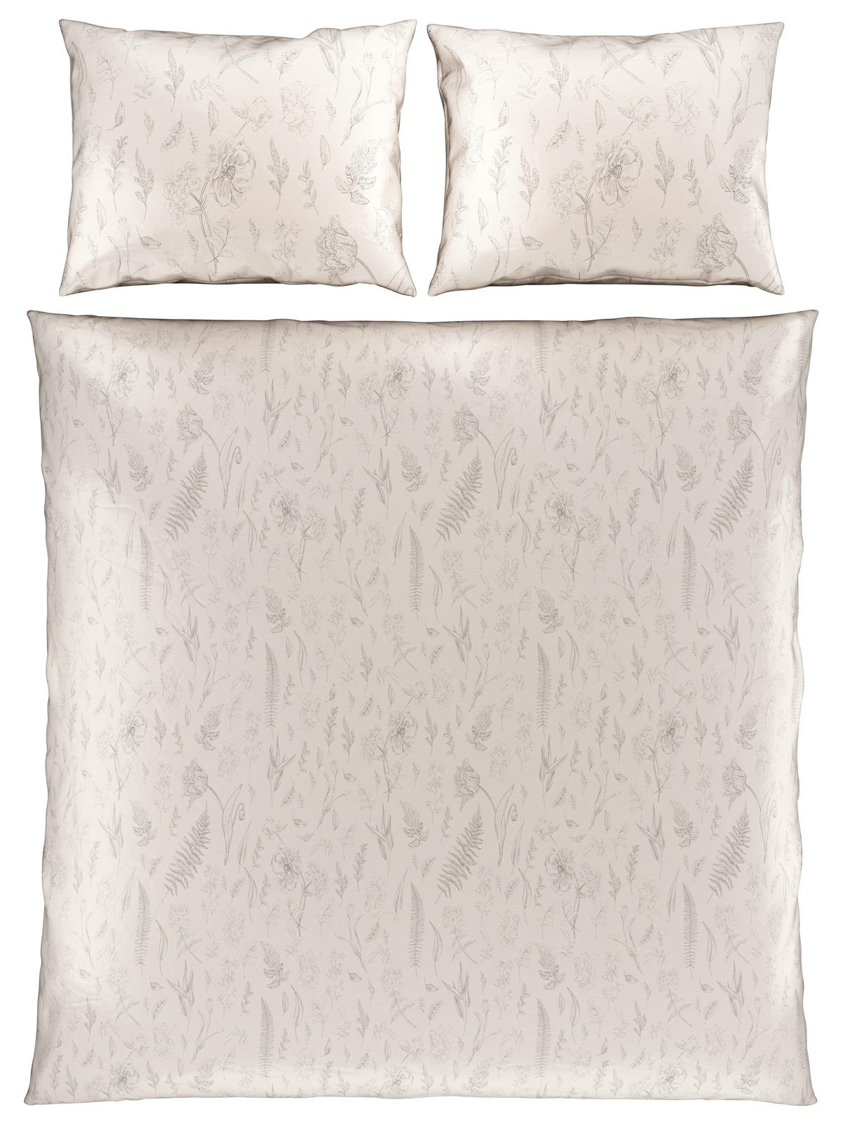 POSTELJNINA DAPHNE 200/200 cm saten bela  - bela, Konvencionalno, tekstil (200/200cm) - Esposa