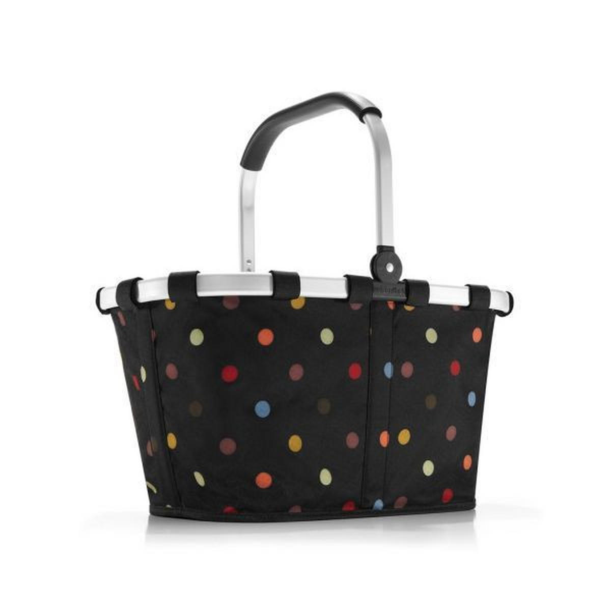 NÁKUPNÝ KOŠÍK viacfarebná, čierna - viacfarebná/čierna, Basics, kov/textil (48/29/28cm) - Reisenthel