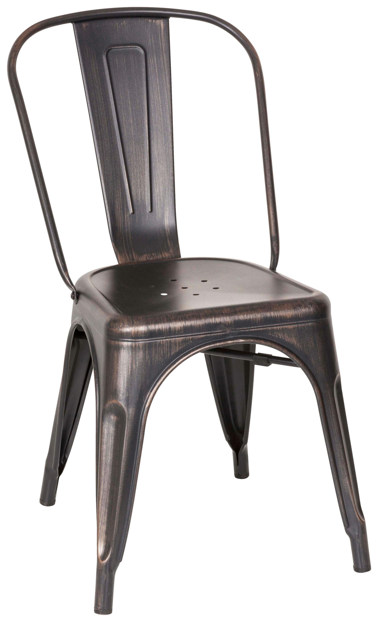 STOL stål  - svart/guldfärgad, Basics, metall (44/84/54cm) - MID.YOU