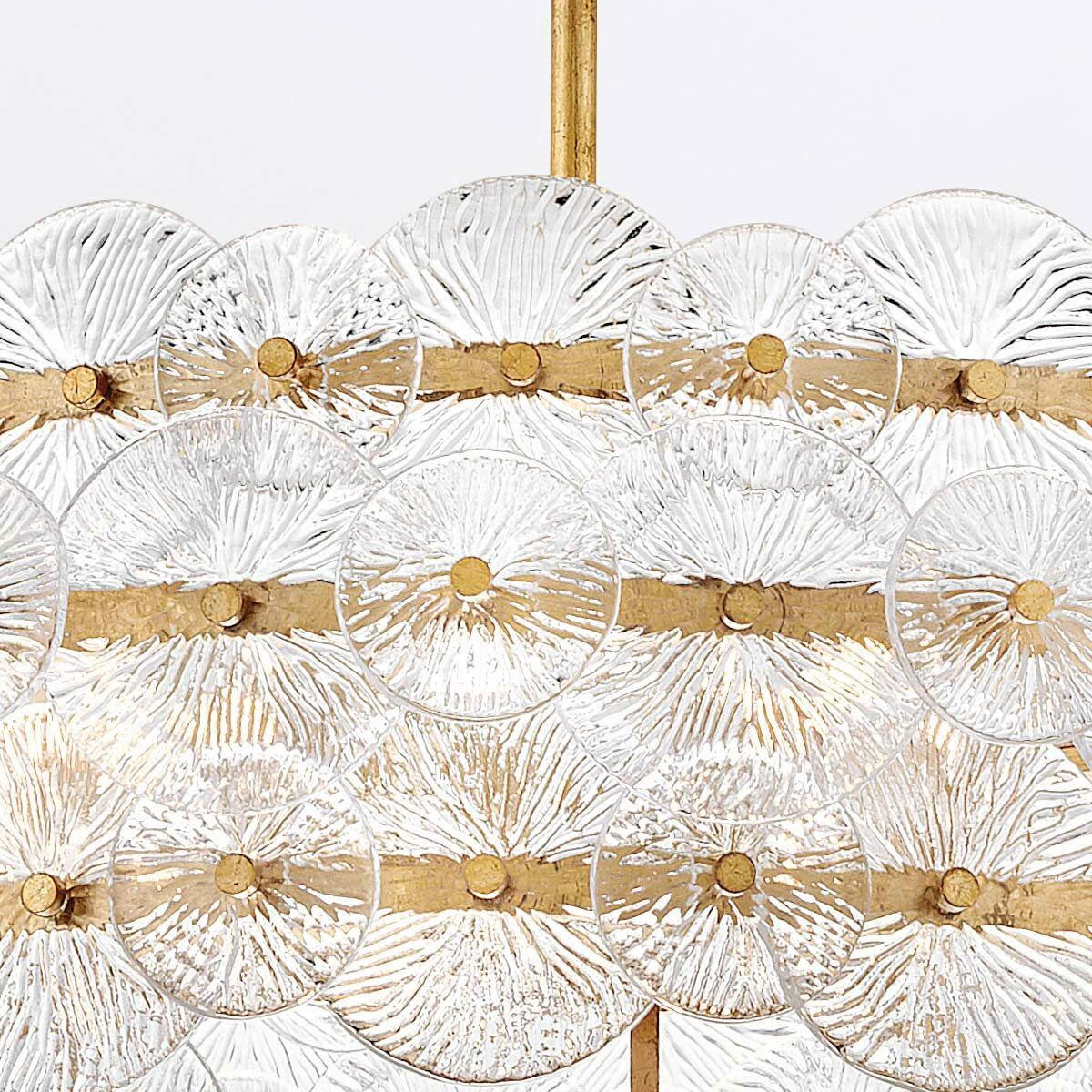 KRONLEUCHTER    - Messingfarben, Konventionell, Glas/Metall (38,8/74,7/74,7cm) - Elstead Lighting