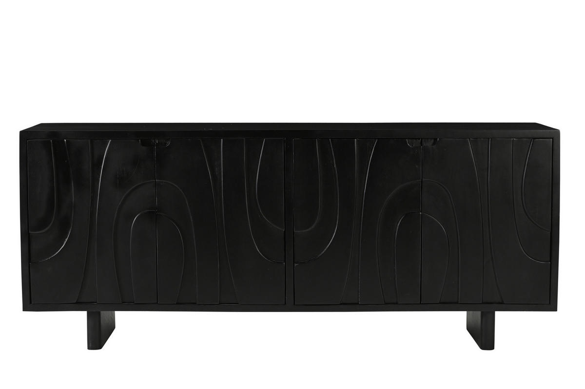 SIDEBOARD 180/76/43 cm  - Schwarz, Design, Holz (180/76/43cm) - MID.YOU