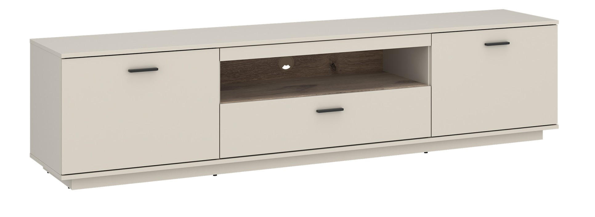 LOWBOARD  in 210/51,9/50 cm  - Kaschmir/Eichefarben, Design, Holzwerkstoff (210/51,9/50cm) - Livetastic