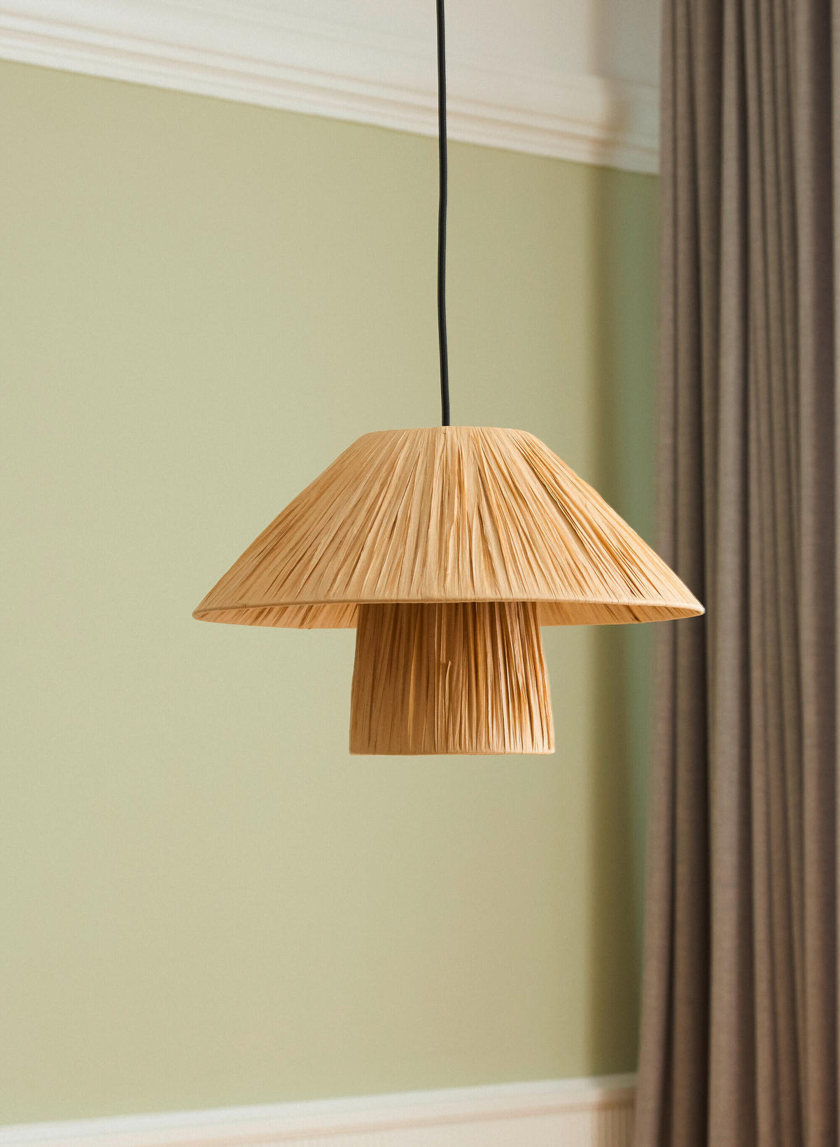 PENDELLEUCHTE 40/120 cm   - Braun, Natur, Naturmaterialien/Metall (40/120cm) - Ledvance